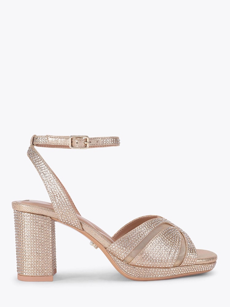 זהב - Carvela Fantastico Platform Embellished Heeled Sandals - תמונה 1 מתוך 4 זהב - Carvela Fantastico Platform Embellished Heeled Sandals - תמונה 1 מתוך 4