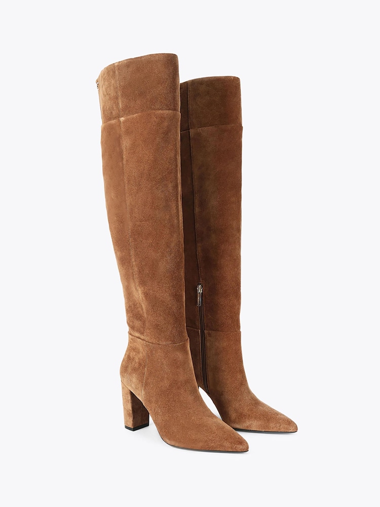 Carvela Brown Civita Suede Over The Knee Boots - Image 2 of 4 Carvela Brown Civita Suede Over The Knee Boots - Image 2 of 4