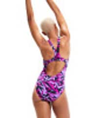 Speedo Purple Womens Hyper Boom All-Over Medalist Swimsuit - Image 2 of 10