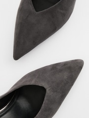Grey Forever Comfort® Metallic Heel Court Shoes - Image 4 of 5