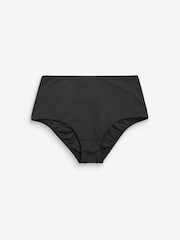 Black Tummy Control Midi Bikini Bottoms - Image 2 of 2