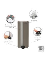 Brabantia Platinum NewIcon 30L Pedal Bin - Image 6 of 6