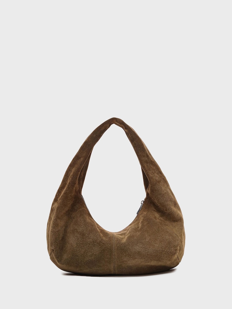 NÚNOO Green Small Alma Rivet Suede Bag - Image 2 of 3 NÚNOO Green Small Alma Rivet Suede Bag - Image 2 of 3