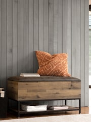 Oak Effect Bronx Storage Ottoman Bench - Image 1 of 8