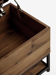 Oak Effect Bronx Storage Ottoman Bench - Image 7 of 8
