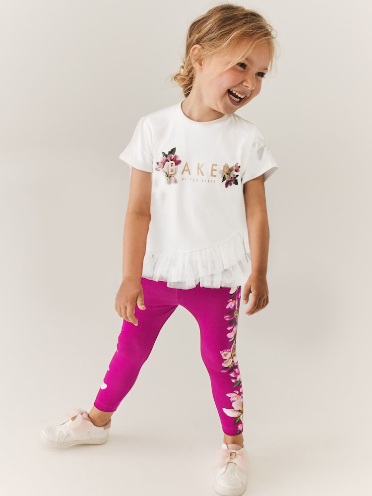 Baker by Ted Baker Mesh T-Shirt And Leggings Set - Image 1 of 10