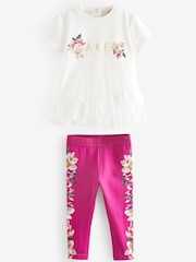 Baker by Ted Baker Mesh T-Shirt And Leggings Set - Image 6 of 10