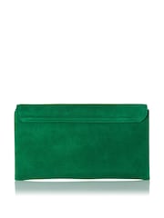 LK Bennett Green Dora Leather Clutch Bag - Image 3 of 4