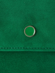 LK Bennett Green Dora Leather Clutch Bag - Image 4 of 4