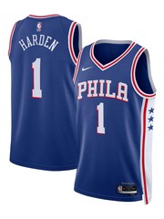 Nike Blue Philadelphia 76ers Icon Edition Swingman Jersey - Royal - James Harden Unisex - Image 1 of 3