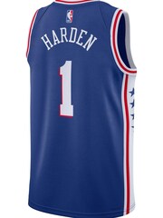 Nike Blue Philadelphia 76ers Icon Edition Swingman Jersey - Royal - James Harden Unisex - Image 3 of 3