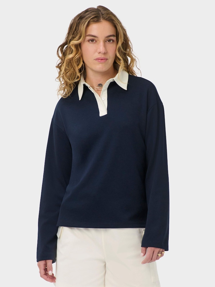 Sweaty Betty Blue Rugby Shirt - Image 1 of 6