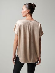 Rose Gold Short Sleeve Overhead Top - Image 3 of 6