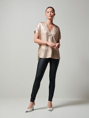 Rose Gold Short Sleeve Overhead Top - Image 4 of 6