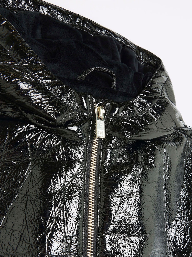 River Island Black Girls Cinched Waist Coat - Image 2 of 3