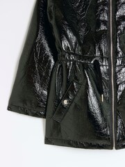 River Island Black Girls Cinched Waist Coat - Image 3 of 3