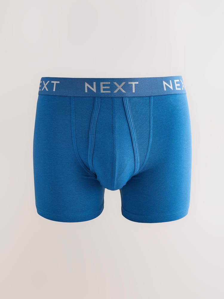 Modèle bleu - Imprimé - Caleçon A-Front 4 Pack - Image 3 of 6