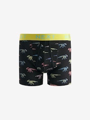 Black/Neon Dinosaur Animal A-Front Boxers 4 Pack - Image 4 of 7