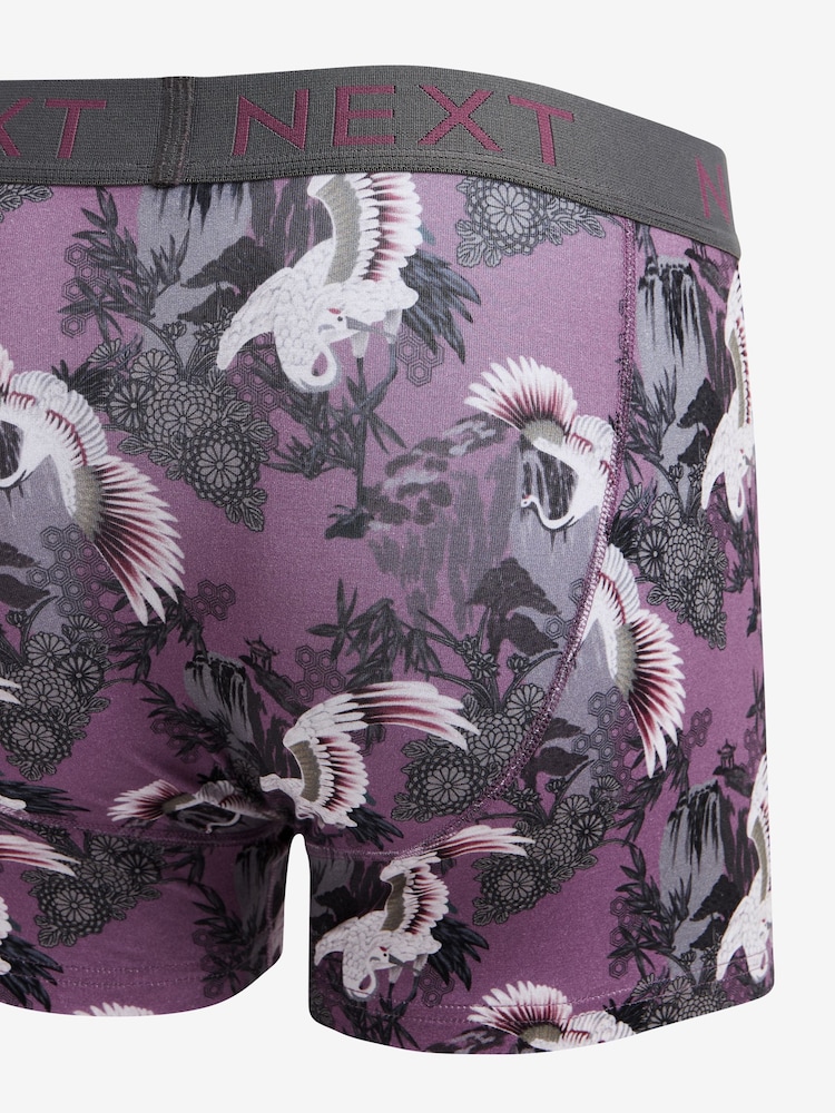 Blue/Purple Animal A-Front Boxers 4 Pack - Image 3 of 7