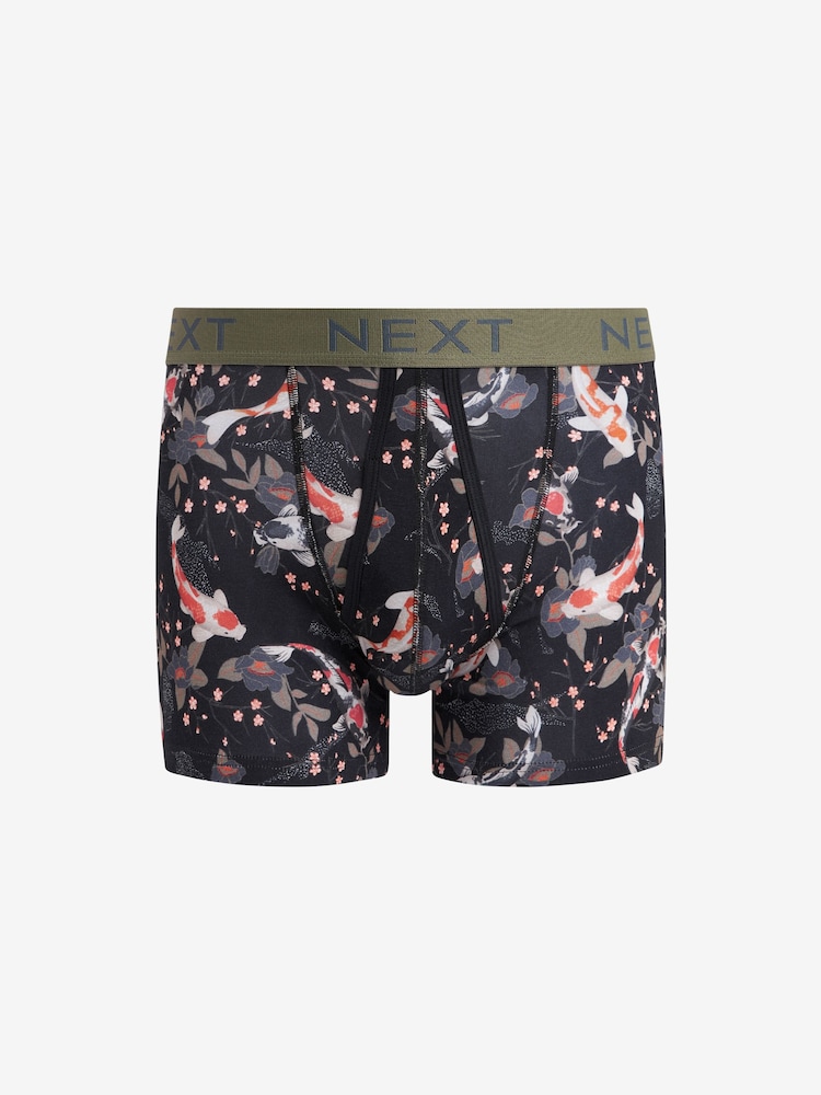 Blue/Purple Animal A-Front Boxers 4 Pack - Image 6 of 7
