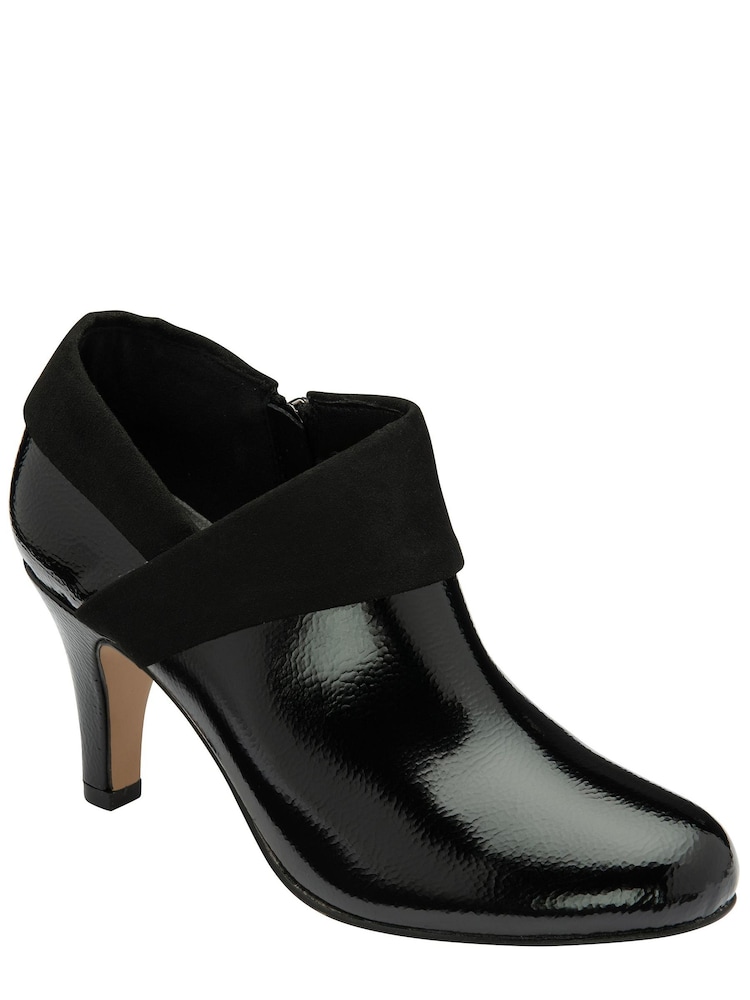 Lotus Jet Black Patent Boots - Image 1 of 4