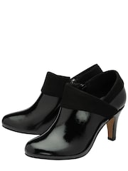 Lotus Jet Black Patent Boots - Image 2 of 4