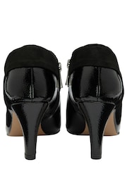 Lotus Jet Black Patent Boots - Image 3 of 4