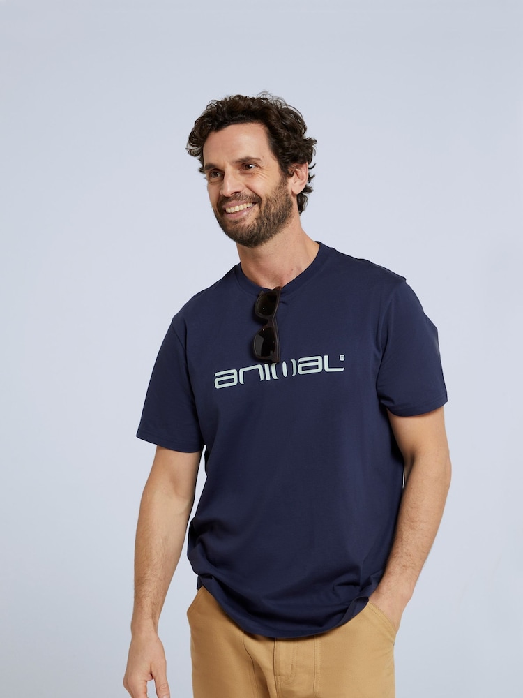 Animal Blue Mens Leon Relaxed T-Shirt - Image 4 of 6