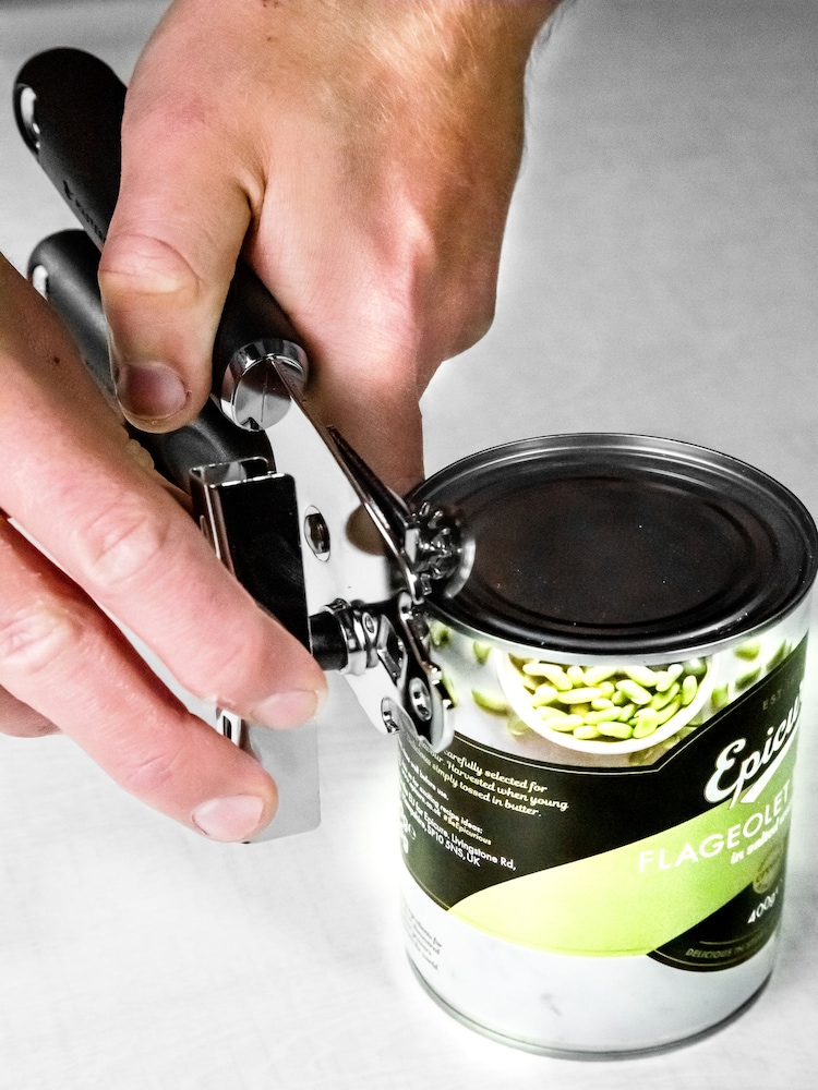Masterclass Silver Soft Grip Can Opener - Image 2 of 5 Masterclass Silver Soft Grip Can Opener - Image 2 of 5