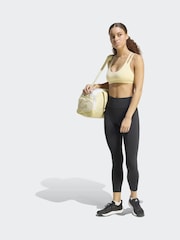adidas Yellow Optime Workout Strappy Light Support Bra - Image 4 of 6