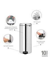 Brabantia Brilliant Steel NewIcon 30L Pedal Bin - Image 6 of 6