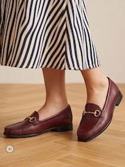 cuir rouge bordeaux - Mocassins à talons Lorella de Jones Bootmaker - Image 1 sur 6