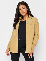 PixieGirl Petite Natural Cord Shirt - Image 1 of 5