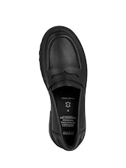 Schwarz - Geox J Casey Leather Loafers - Bild 4 von 4