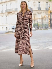 Sosandar Abstract Check Print Shirt Dress - Εικόνα 1 από 5