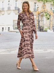 Sosandar Abstract Check Print Shirt Dress - Εικόνα 2 από 5