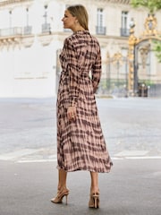 Sosandar Abstract Check Print Shirt Dress - Εικόνα 3 από 5