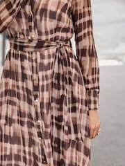 Sosandar Abstract Check Print Shirt Dress - Εικόνα 5 από 5
