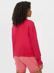 Sweaty Betty Red After Class Crop Sweatshirt - Image 2 of 6