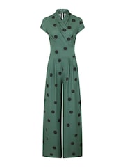 HotSquash Green Jersey Wide Leg Jumpsuit - Image 5 of 5