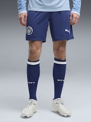 Puma Blue Manchester City Shorts - Image 3 of 5