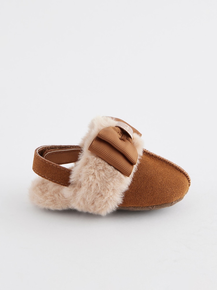 Baker by Ted Baker Baby Girls Faux Fur Padder Mules - Image 2 of 6
