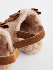 Baker by Ted Baker Baby Girls Faux Fur Padder Mules - Image 6 of 6