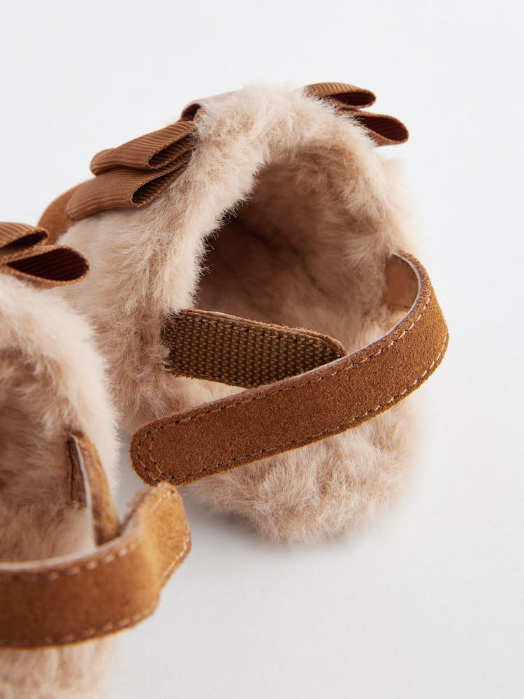 Baker by Ted Baker Baby Girls Faux Fur Padder Mules - Image 6 of 6