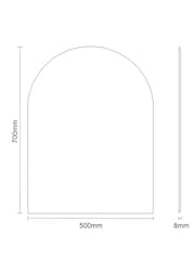 Showerdrape Hampton Large Arched Bathroom Mirror - Image 4 of 4