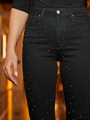 Sosandar Sparkling Embellished Slim Leg Jeans - Bilde 4 av 5
