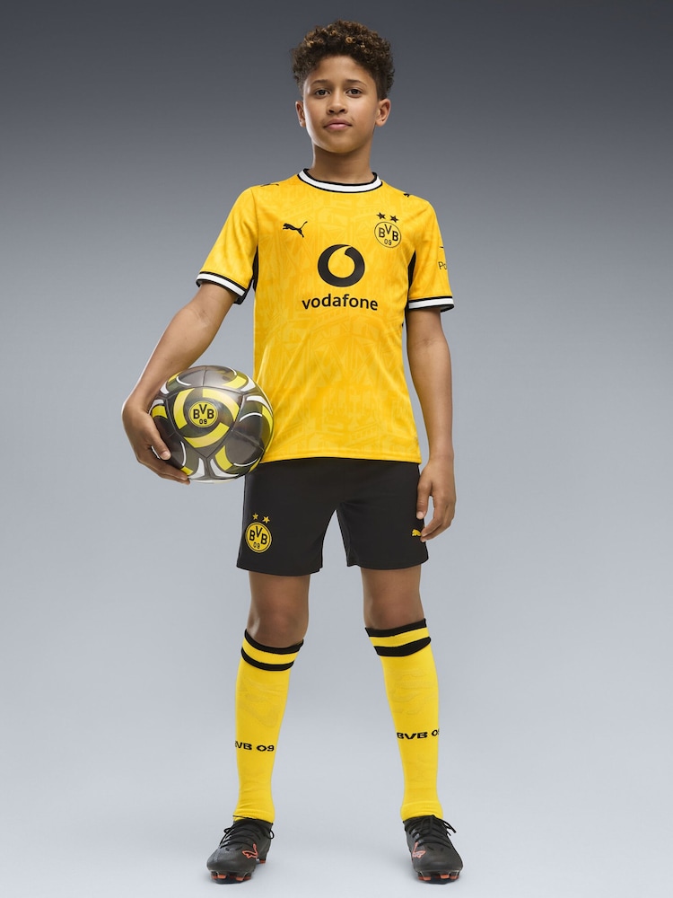 Puma Black Borussia Dortmund Shorts - Image 1 of 5