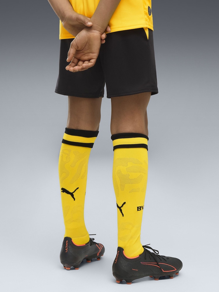 Puma Black Borussia Dortmund Shorts - Image 2 of 5