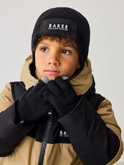 Baker by Ted Baker Boys Beanie and Gloves Set - Image 1 of 5
