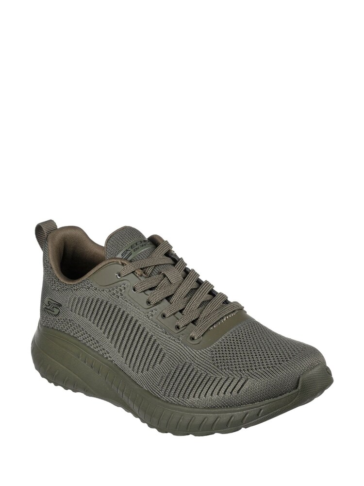 Skechers Light Green Womens Bobs Squad Chaos Face Off Trainers - Image 2 of 2
